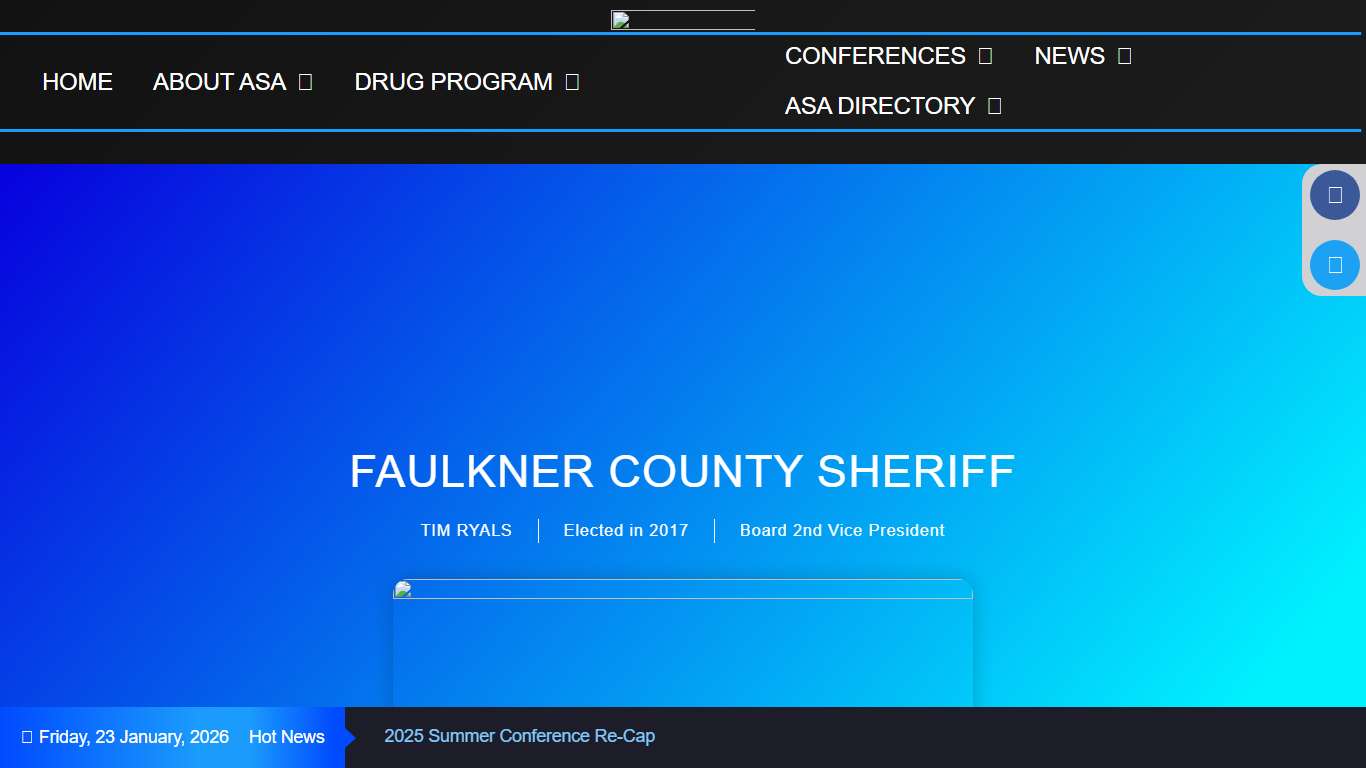 FAULKNER COUNTY SHERIFF – Arkansas Sheriff Association